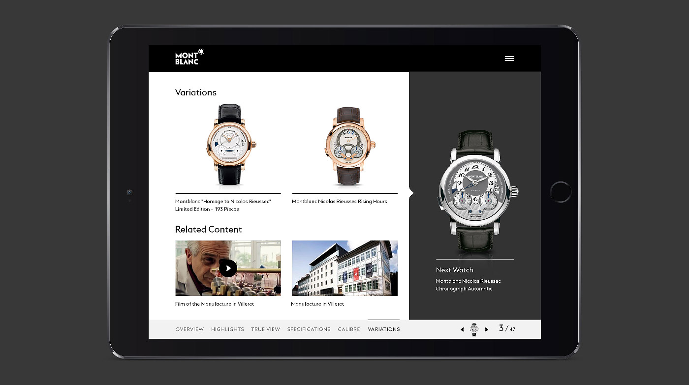 Montblanc Timepieces App